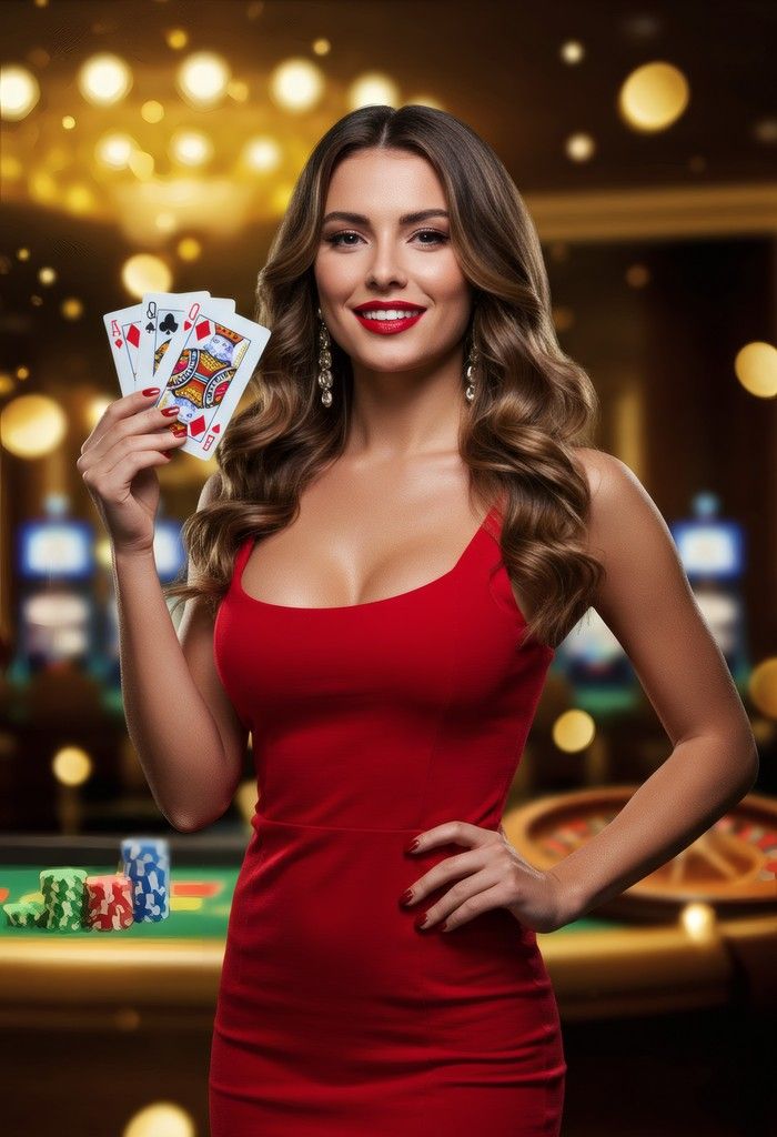 BandarQ live dealer table with cards on felt and multiple player seats visible